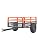 Remorque à Benne Basculante Capacité de Charge 680 kg Remorque Utilitaire de Jardin Robuste avec Côtés Amovibles Chariot de Transport à Déversement 0,4 m³​ pour Tracteur, Tondeuse à Gazon, VTT