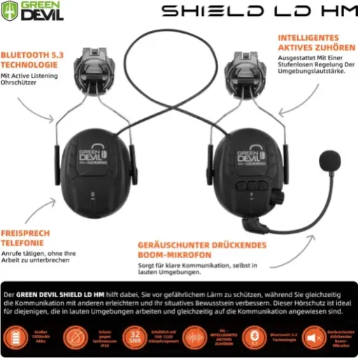 Avis GREEN DEVIL Casque de Protection tronçonneuse : un kit 3-en-1 très complet pour le jardinage et la forêt