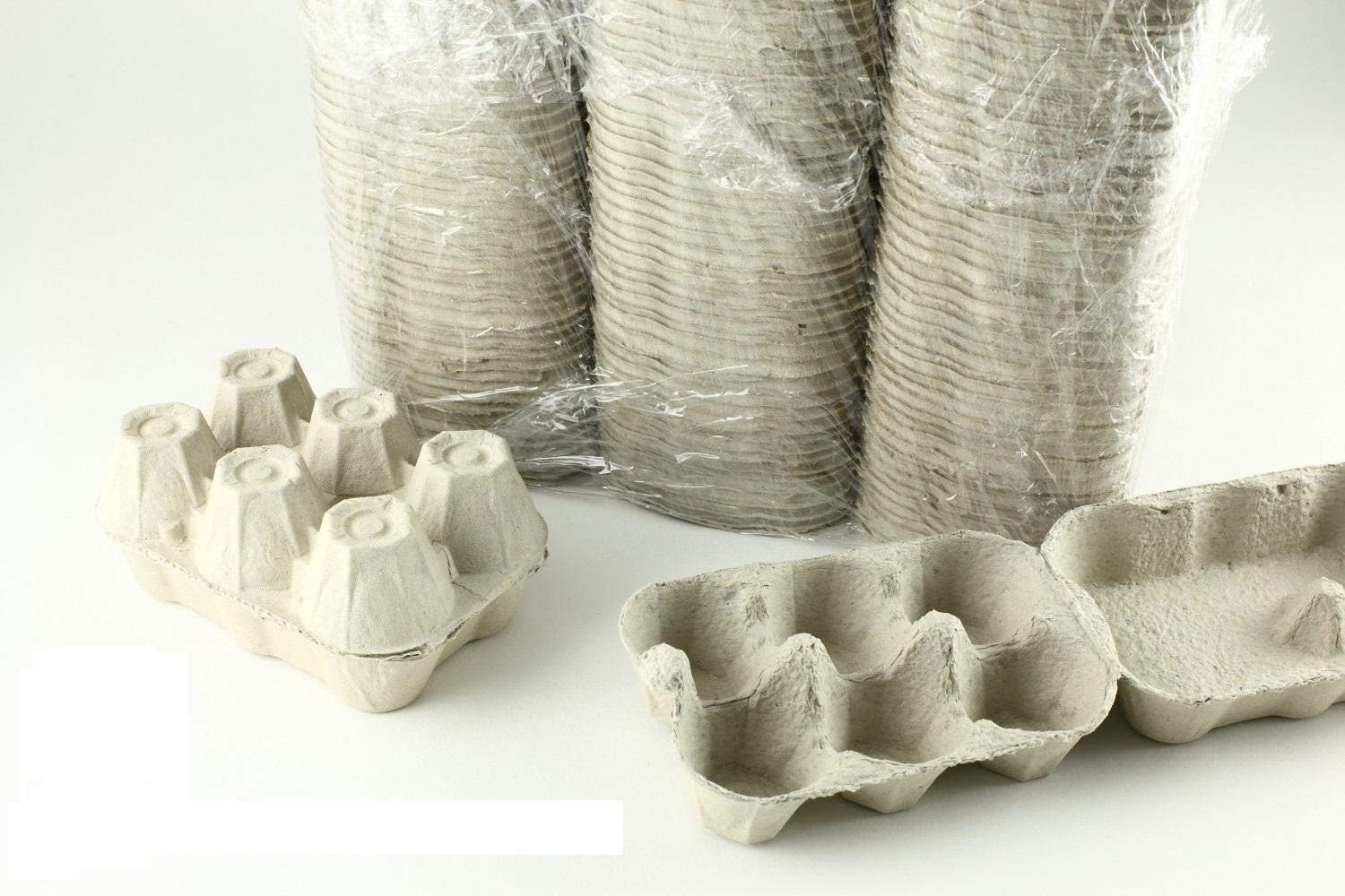 51 boites pour 6 Oeufs Grises en Carton pour Vente à la Ferme, marché, revendeurs, fermiers, commerçants ou Transport