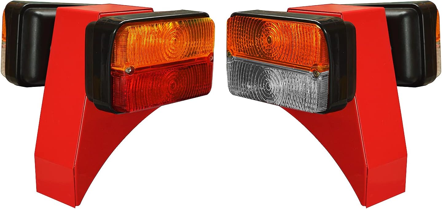 Ensemble de feux avant et arrière avec support pour tracteur Massey Ferguson 240 250 270 362