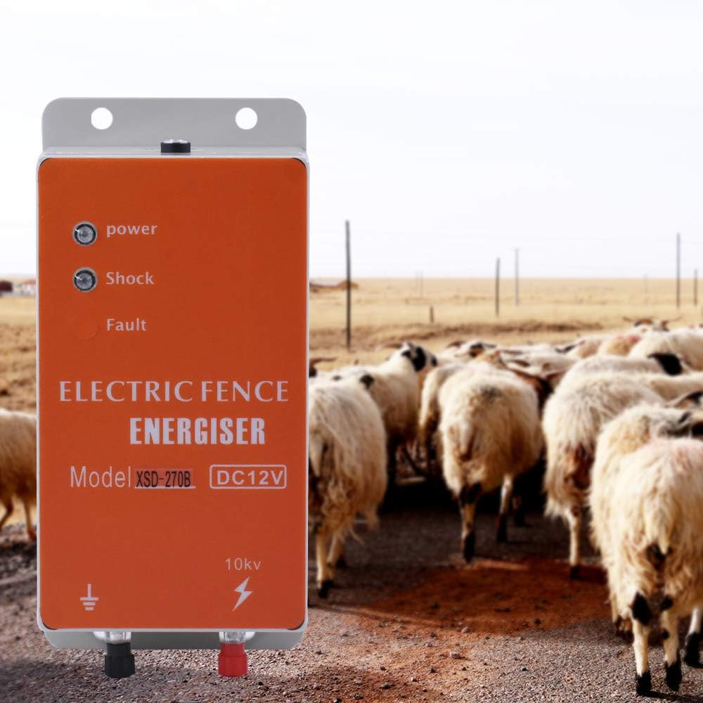 10 KM ELectrificateur De ClôTure BarrièRes Et Corrals ClôTure éLectrique Pour Animaux Pasteur Élevage d'animaux Contrôleur électrique d'esgrime De Vache Moutons Cheval