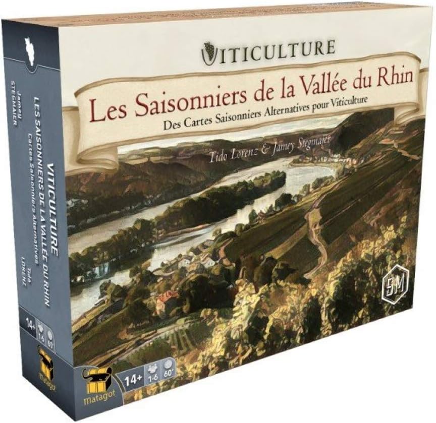 Stratégie - Jeux de Société - Jeu de Plateau - Viticulture- Les Saisonniers de la Vallée du Rhin