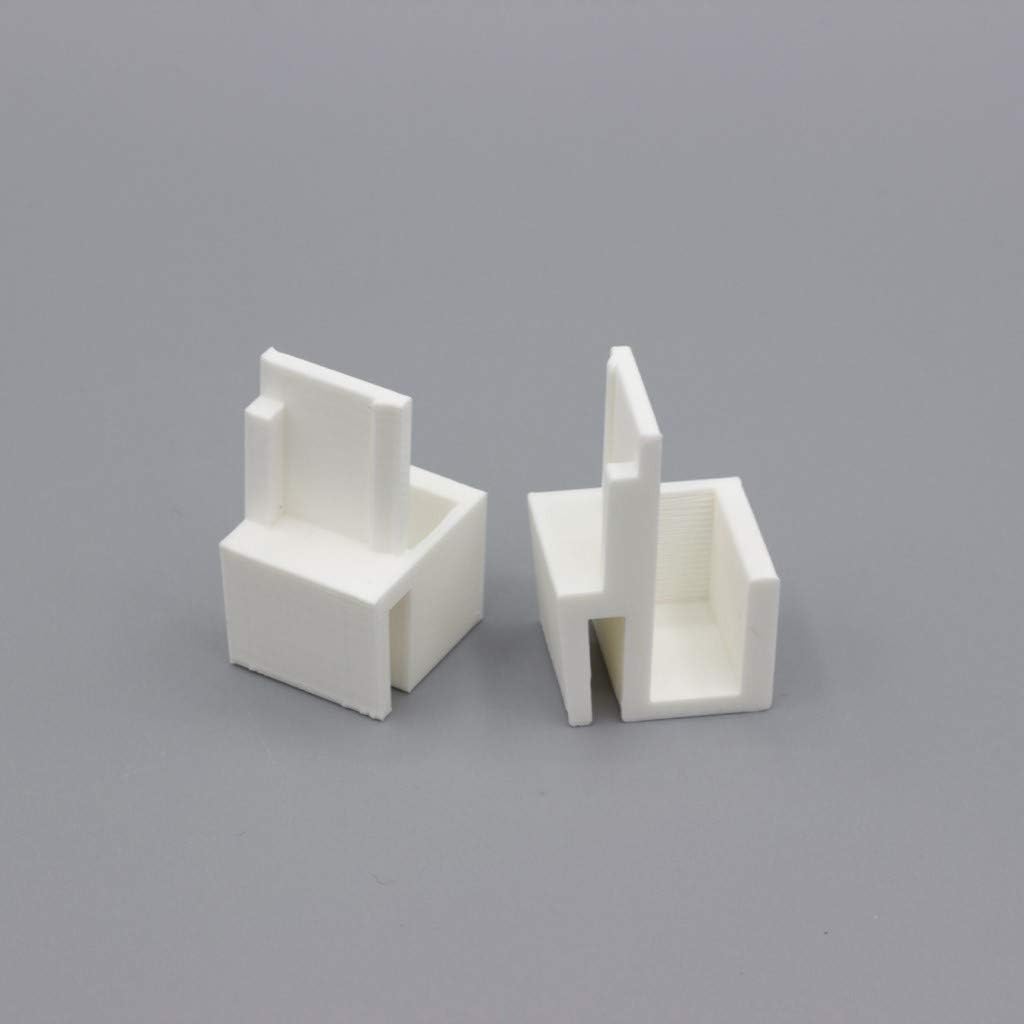 3DKStore Lot de 6 Paires de Guides Blancs compatibles placards Form/Optimum