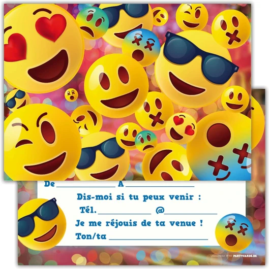 Partycards 12 Carte Invitation Anniversaire Fille, Carte Invitation Anniversaire, Carte Invitation Anniversaire Enfant, Carte Invitation Anniversaire Garcon