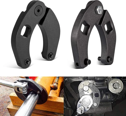 1266 & 7463 Lot de 2 clés à cliquet réglables pour cylindre hydraulique Grande et petite