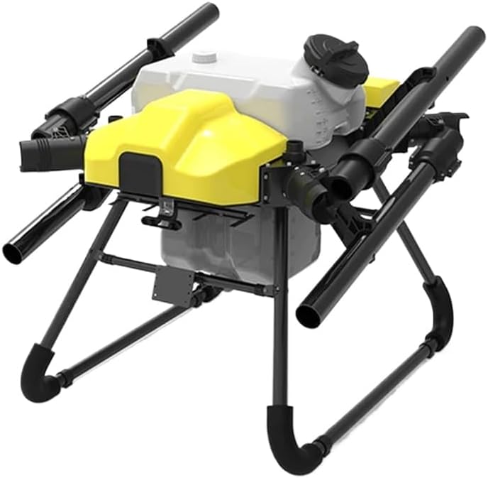 FDhRyTF 6 Cadres de Drones agricoles compatibles avec Un pulvérisateur de 10 kg, 20 kg, 30 kg Compatible avec réservoirs de 10 L, 20 L, 30 L(30L Frame Yellow)