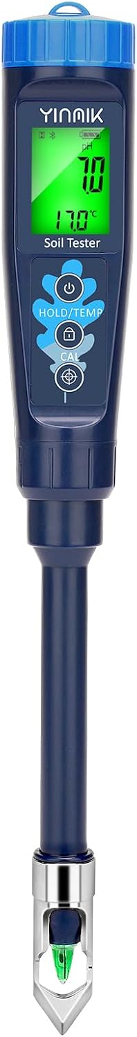 PH Mètre de Sol Électronique, Testeur pH de la Terre pour Alimentaire, Eau, Mesurer Le pH des Plantes, Jardin, Fermes, Cours, Pâte Fermentée, Piscine, Aquarium, Brassage