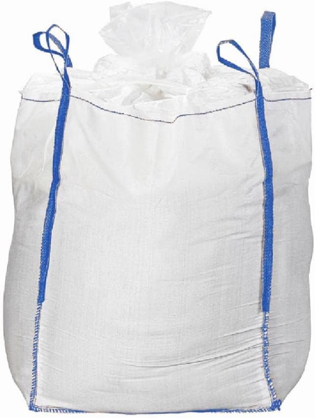 SHOPROM Sacs de jardinage homologués BigBag 1000 kg en polypropylène Résistant et réutilisable pour l'élimination des matériaux de construction et agricoles (Fermeture de bonbons, 1 PIÈCE)