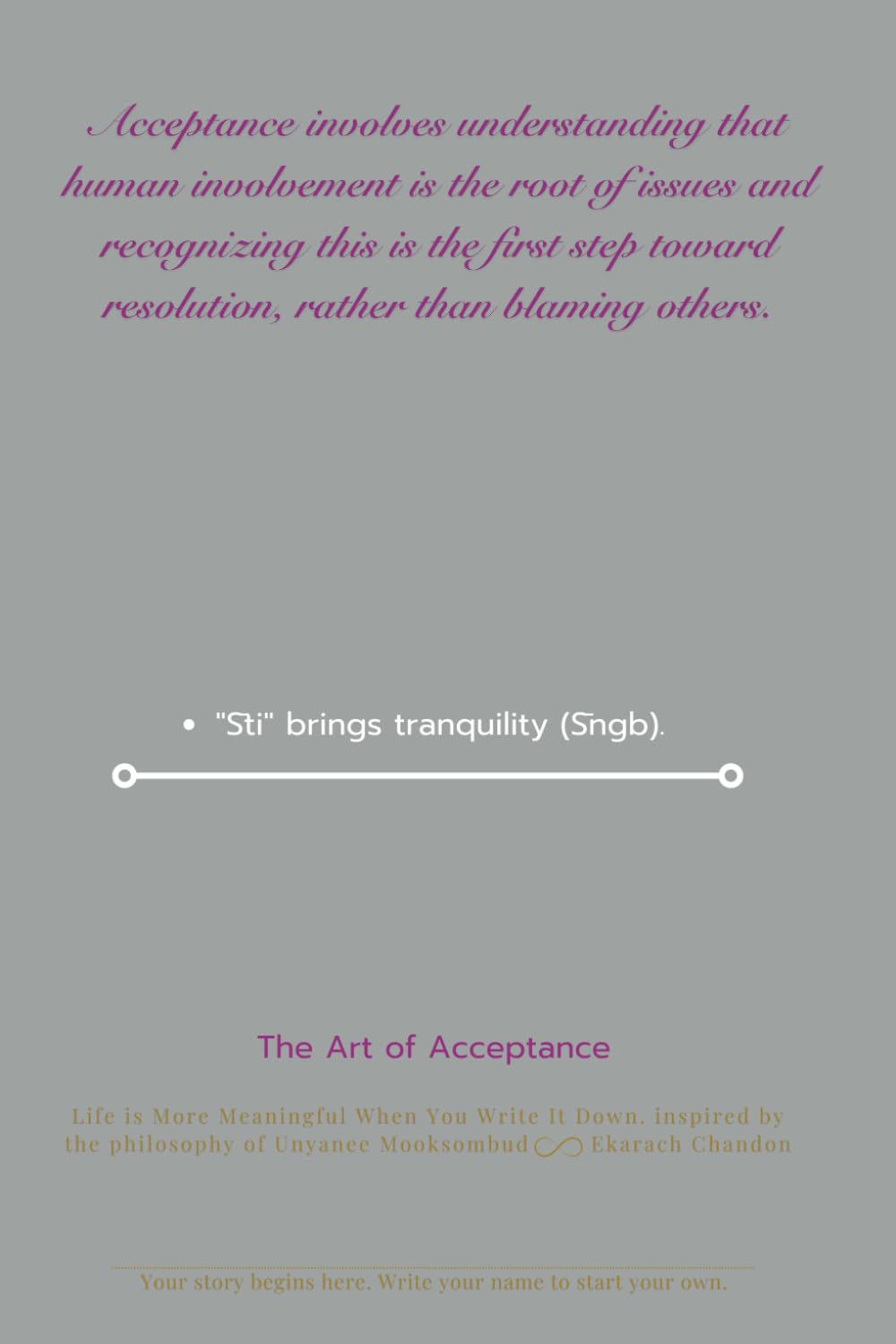 The Art of Acceptance: Understanding Begins with Awareness