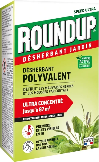 RMU200N - Désherbant Jardin Action 2 en 1 Polyvalent 200 ml - Premiers effets visibles 1h - Elimine mauvaises herbes et mousses par simple contact - Produit à base d'acide pélargonique - 87m²