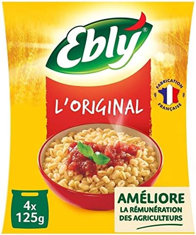 BLÉ SACHET CUISSON NATURE 10 MINUTES 500G, EBLY, LOT DE 4