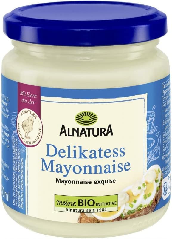 Délice bio ALA NATURAA: Mayonnaise aux Œufs Exquis Bio 250g - Epicerie Fine Diététique - Onctueuse, Naturelle & Bio pour Vos Plats - Le Lot De 4