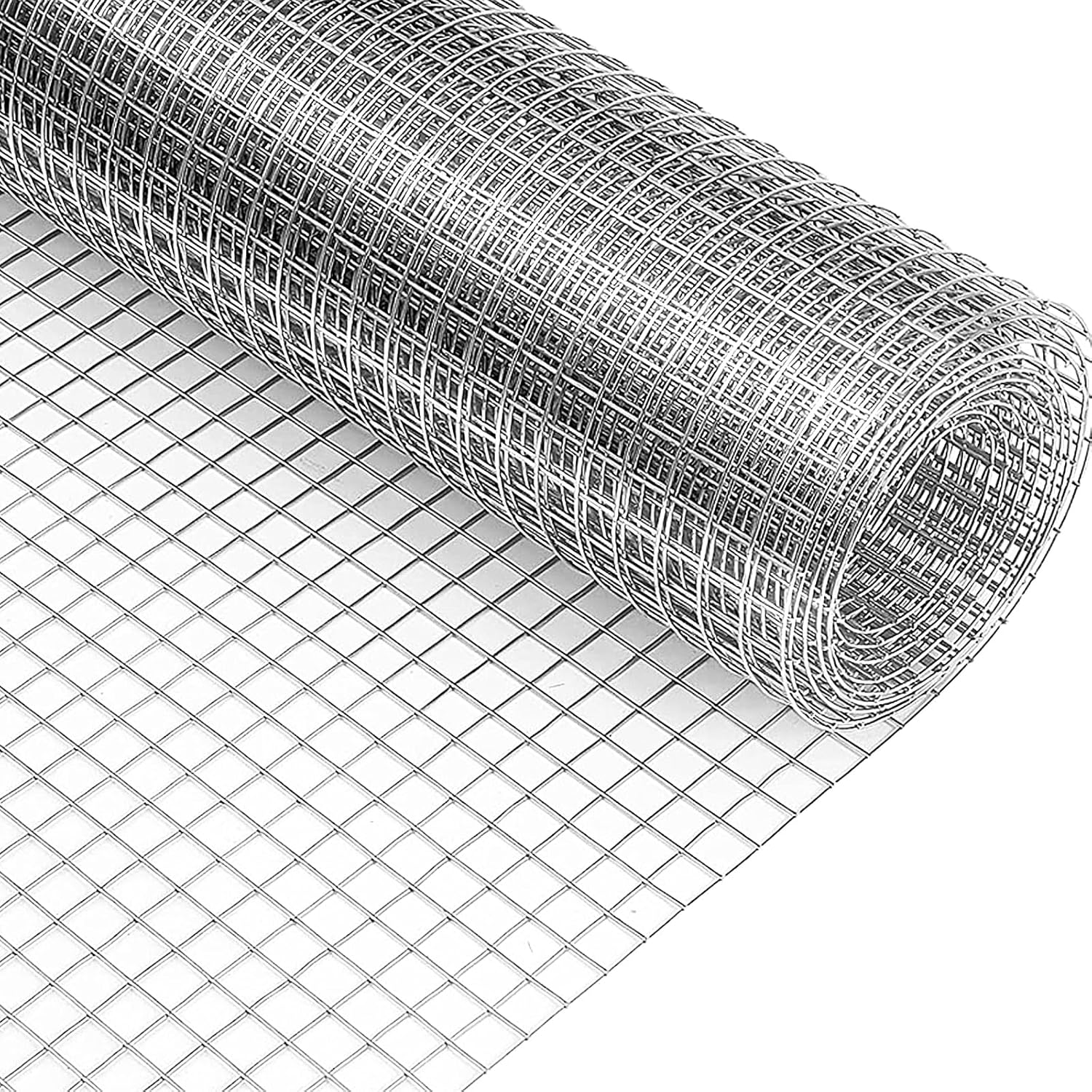 Grillage métallique galvanisé pour volière - 30 cm x 6 m - Grillage métallique galvanisé - Grillage pour lapins, campagnols - Rouleau pour jardin, plate-bande surélevée