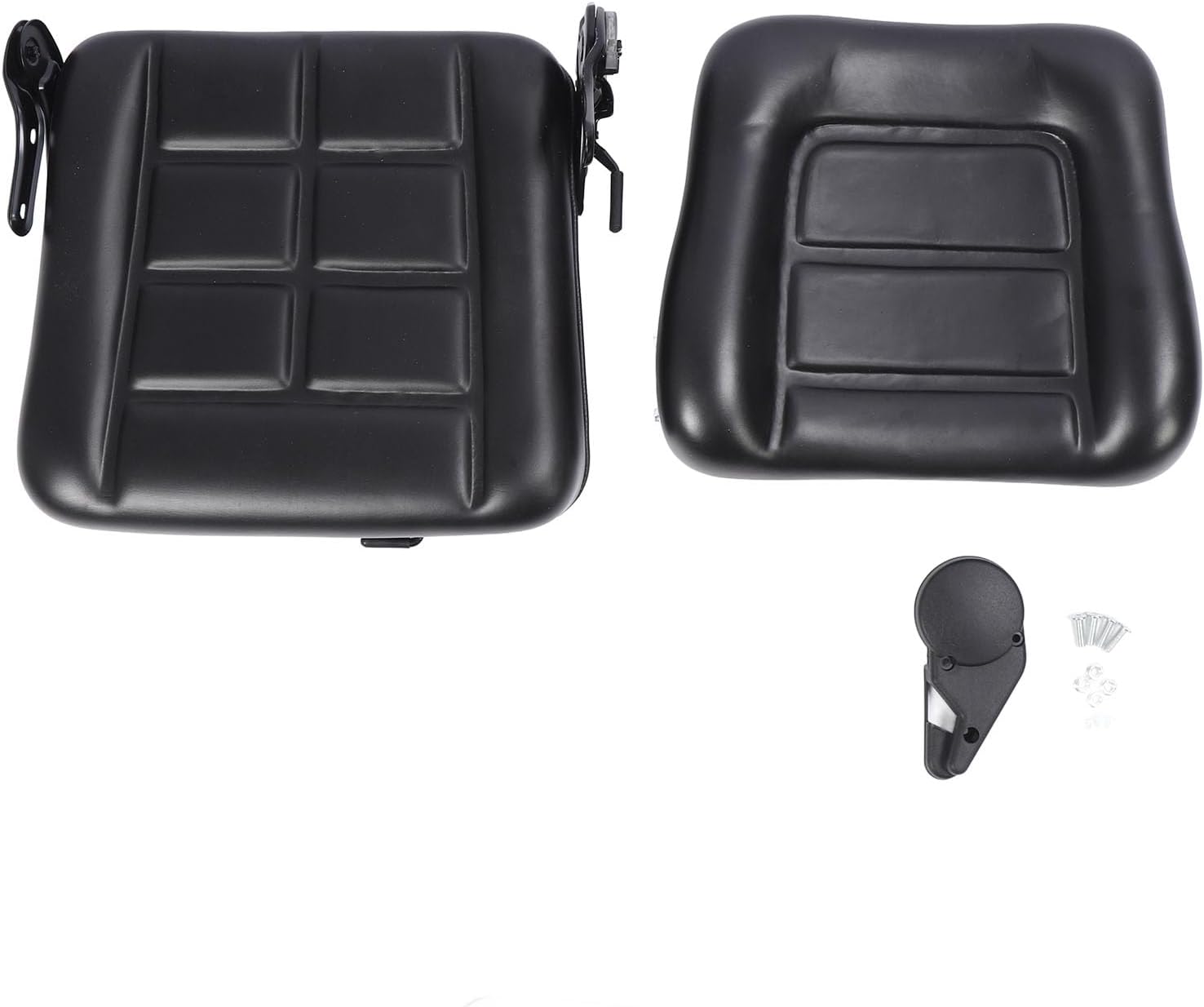 Siège de Tracteur, Accessoires de Chariot Télescopique D'excavatrice de Siège Pliable Noir avec Micro-Interrupteur adapté au Tracteur, Tondeuse, Chargeuse Compacte, Pelle Rétro