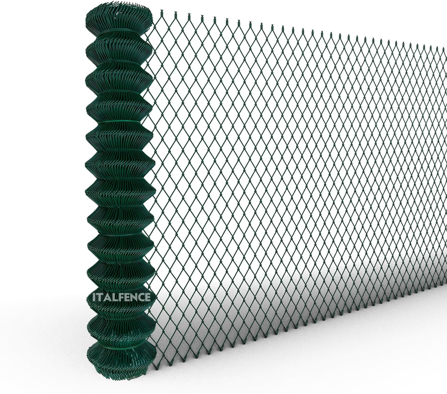 Grillage simple torsion, galvanisé et plastifié, Clôture de jardin, 25m (Toutes les hauteurs) [Ø2,40mm, 100cm]