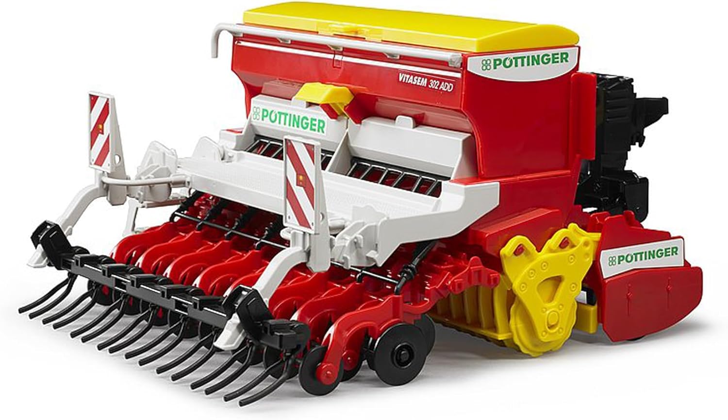Bruder 02347 - Pöttinger Vitasem 302ADD Semoir à herse rotative - 1:16 Tracteur remorque, Jouet, Ferme, Agriculture