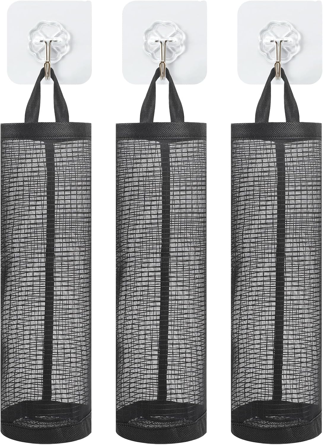 2Pièces Distributeur de Sac en Plastique,Range Sac Plastique,Porte Sac en Plastique,Distributeur de Sacs en Plastique avec Crochet,pour Le Stockage des Sacs Poubelles dans la Cuisine, à la Maison