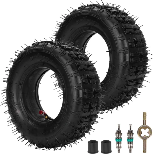 13 x 5.00-6 13X5-6 Pneu et chambre à air avec tige de valve incurvée TR87 pour Razor Dirt Quads Yerf Dog Motovox Go Karts Dirt Bikes ATV Tondeuse Tracteur Chariot Diable 4 Roues Lot de 2
