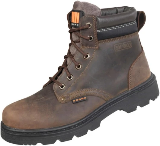 Liverpool 2 S3 SRC - Chaussures de Sécurité Montantes Professionnelles - Semelle en INOX Antiperforation - Résistante à l'eau et Antidérapante - Mixte - Marron