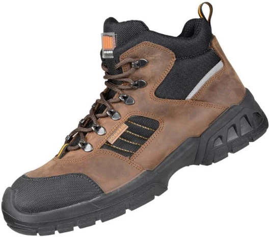 Detroit S3 SRC - Chaussures de Sécurité Montantes - Type Basket de sécurité - Semelle en INOX Antiperforation - Résistante à l'eau et antidérapante - Mixte - Marron - Certifié CE