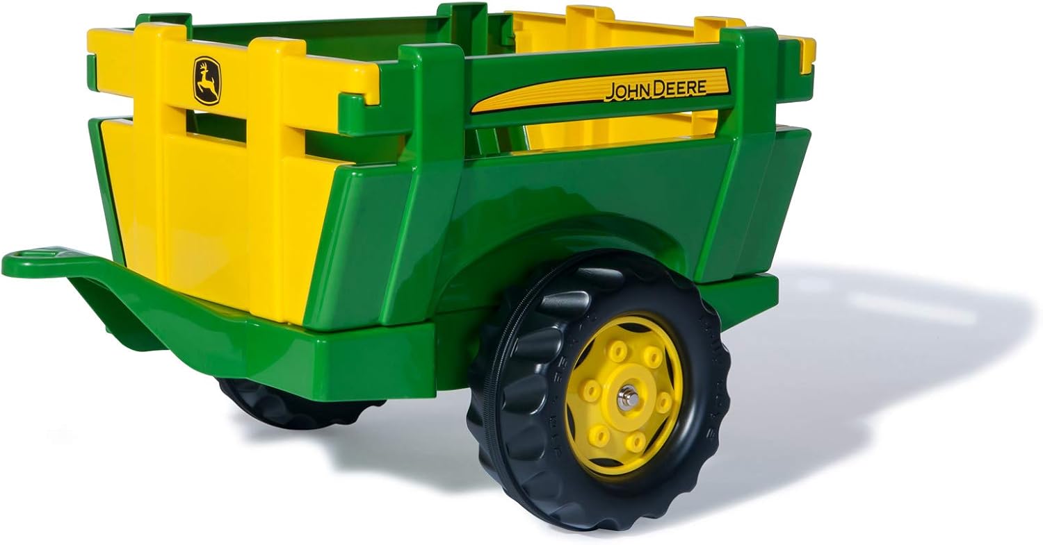 Remorque rollyFarm John Deere 122103, Remorque monoroue, Remorque pour tracteur avec hayon arrière, 2,5 - 10 ans