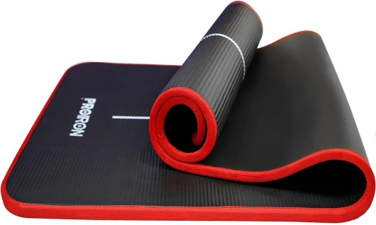 Tapis de Pilates Protection des bords Antidérapant Tapis de Yoga Exercice Mousse Extra Épais Tapis de Fitness Entraînement Maison Gym avec Sangle de Transport -1830 mm x 660 mm x 10 mm
