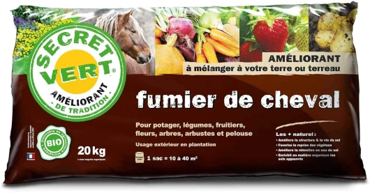 Fumier de cheval biologique 20 kg 1