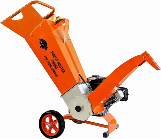 Forest Master FM9DD Broyeur à Bois Professionnel – Moteur à Essence Puissant 9 CV, Puce jusqu'à 75 mm de diamètre