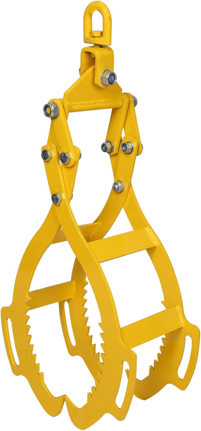 Pince forestière pour troncs max - 720 mm – Force 1500 kg – Pince de levage – avec 4 Mandrins de serrage – Grappin de débardage, Pince à bois