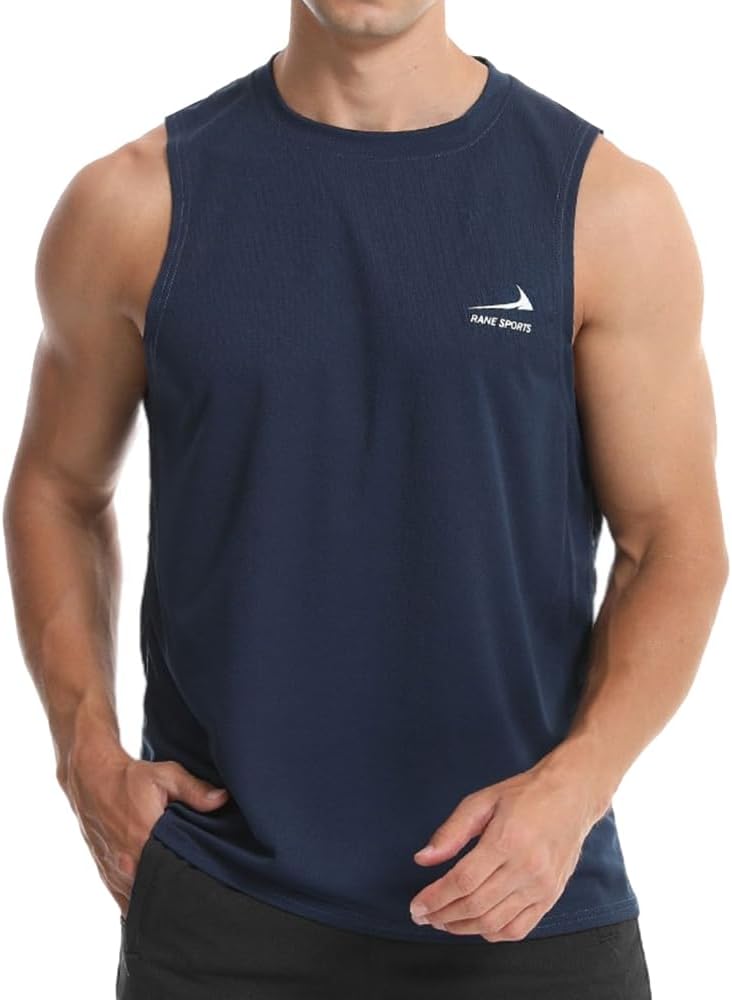 Débardeur sans Manches pour Homme, Gilet de Course à Pied, de Gym, à séchage Rapide, t-Shirt de Sport