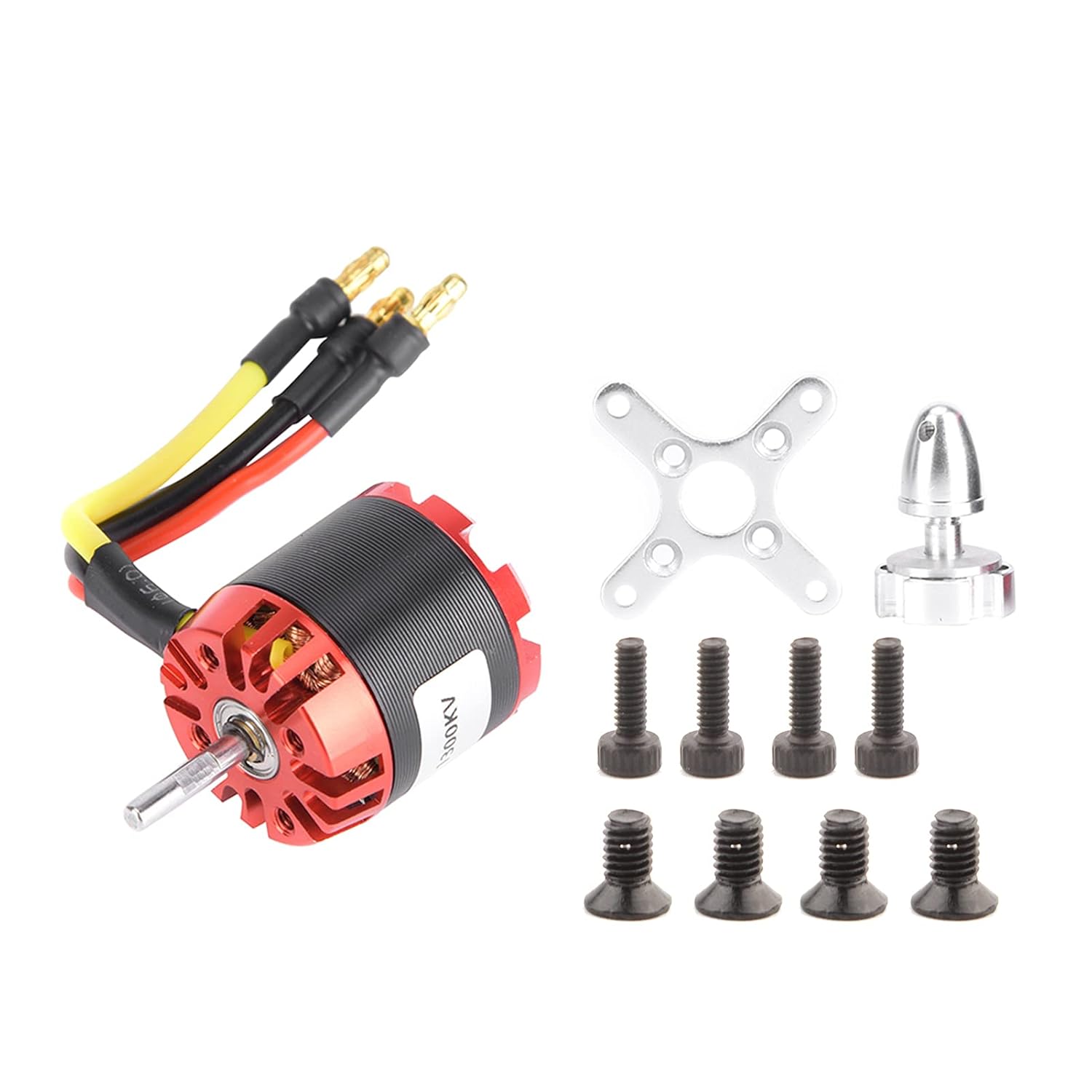 Moteur sans balais, N2830 1300KV 250W Kit de moteur sans balais à rotor externe RC en métal pour moteur d'avion RC 2-4S Lipo A2212 à 4 axes