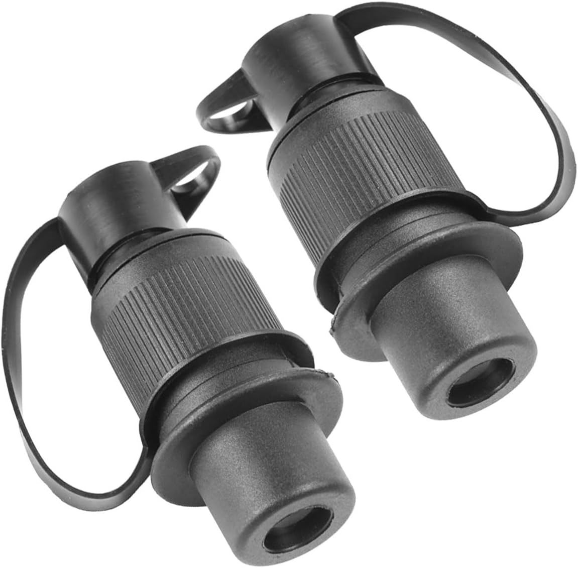 ETUKER 2X Prise Remorque 3 Broches Mâle 12V 24V Prise Attelage Tracteur Fiche 3 plots pour Agricole Véhicule 3broches Prise ET332