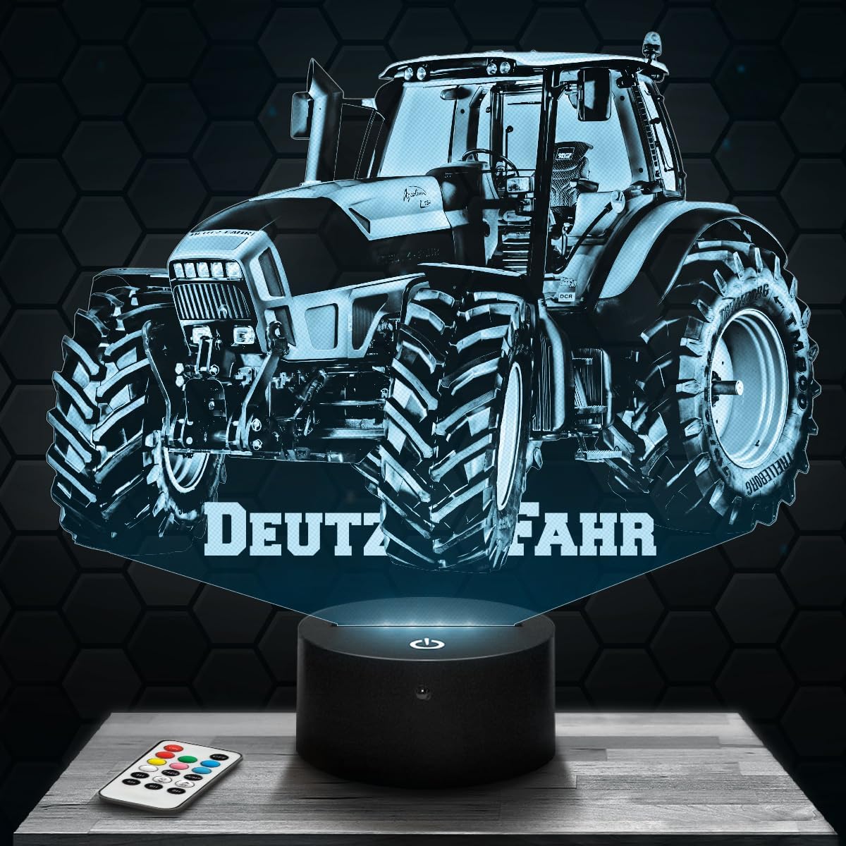 Lampe de chevet Tracteur Agricole Deutz .F décoration collection miniature 1 32 - Idée cadeau homme objet Tracteur Agricole Deutz.F veilleuse adulte déco chambre - Idee cadeau noel homme original TOP
