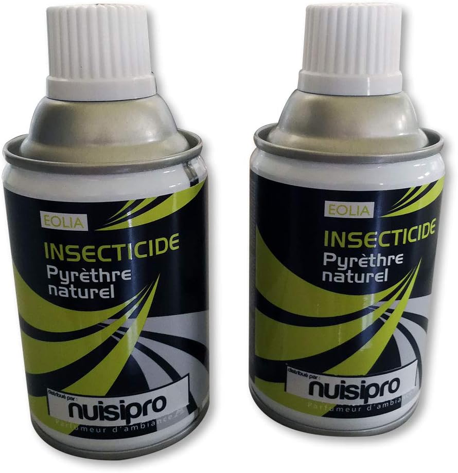 Insecticide pyrèthre végétal, effet immédiat + durable - Anti mouches, Anti moustiques Pro - 2 x 250ml