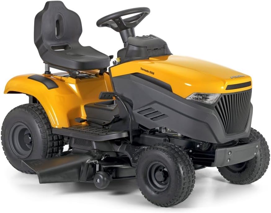 Tornado 5108 Tracteur de pelouse à Essence, Sept hauteurs de Coupe de 25 à 80 mm, Moteur STIGA St 500 de 452 CC