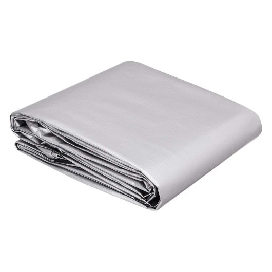 Imperméable Bâche multi-usage en polyéthylène, 3,6 x 6 m, épaisseur 16 MIL, Argenté/Noir, Lot de 1 (Anciennement marque AmazonCommercial) 3,6 x 6 mètres