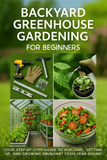 Backyard Greenhouse Gardening for Beginners: Your Step-by-Step Guide to Building, Setting Up, and Growing Abundant Food Year-Round