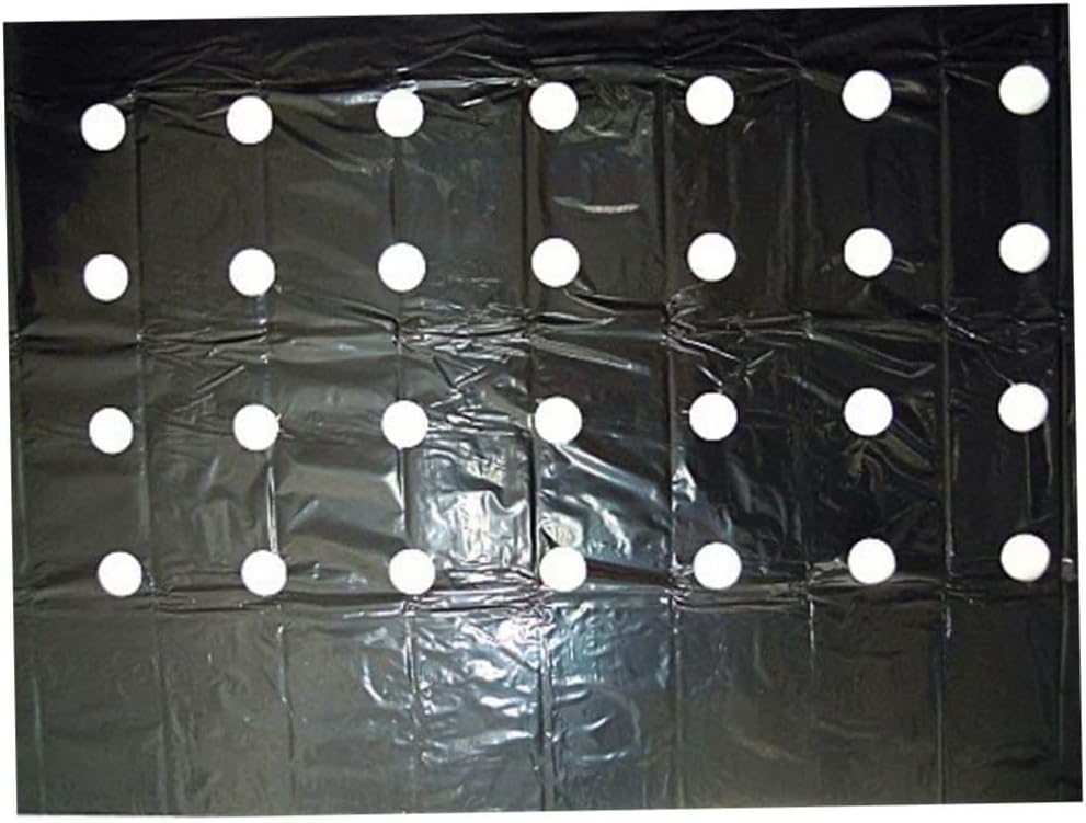 5 Trous Film de paillis en Plastique Noir pour Film végétal agricole Plante Film de Plastique Perfoated PE Film pour Jardin pwech Mulch Membrane Intens Ely 3x33 ft, Rouleau en Plastique