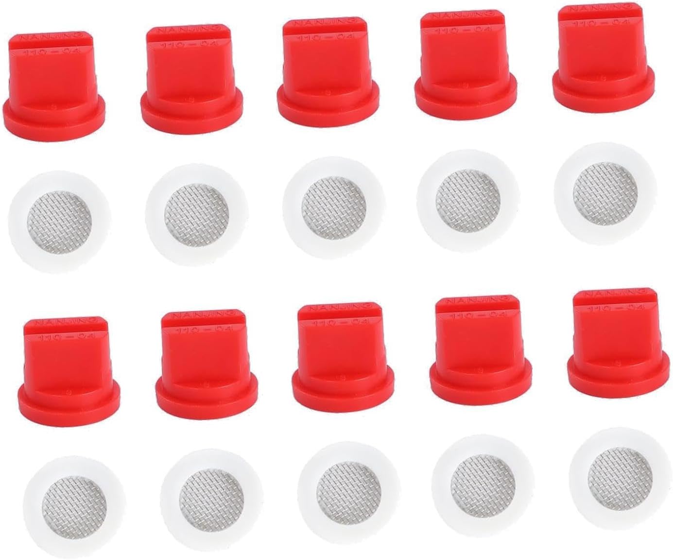 Folpus 10 buses de pulvérisation à jet plat pour agriculture, Rouge