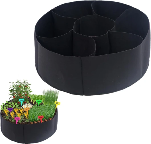 Sac De Plantation De Culture Potager, Plantation Pomme De Terre, Sacs pour Plantes De Jardin, Grand Sac De Culture De Jardin, 7 Compartiments pour l'Intérieur, Patio, Balcon