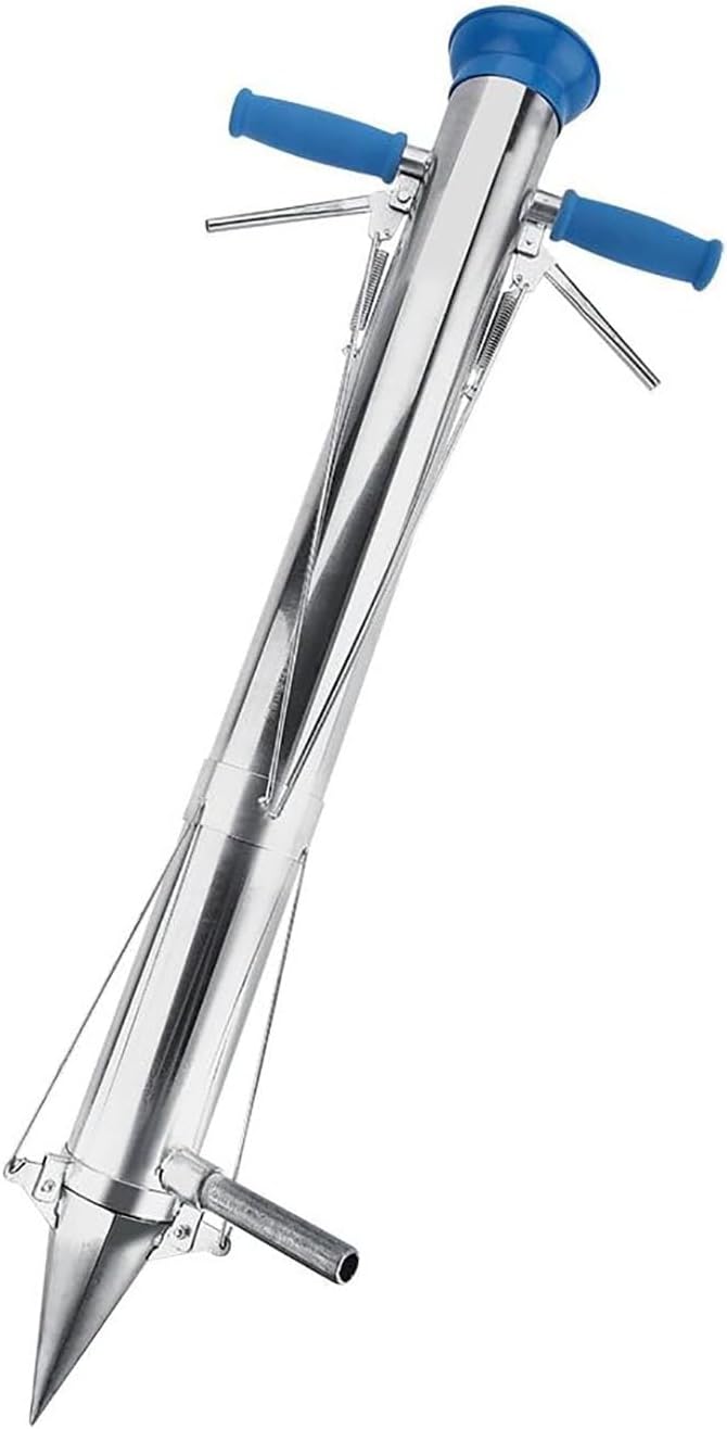 BTAISYDE Planteuse de Légumes, Planteuse Manuelle de Semis, Planteuse Manuelle à Double Tige, Outil Durable en Acier Inoxydable sans Courbure, Outil de Repiquage