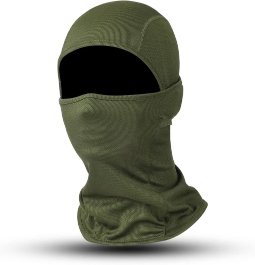 Cagoule de Moto pour Homme Femme, Balaclava élastique avec Cache-Cou, pour Sports Velo Ski Snowboard Randonnée, Cagoule Doux et Confortable Respirant Coupe-Vent Vert