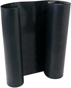 AGCO Barrière Anti-Rhizome et Anti-Racine, Bambous de 70cm par 25M de Long en HDPE Noir -1mm epaisseur Rouleau de 17.5M²