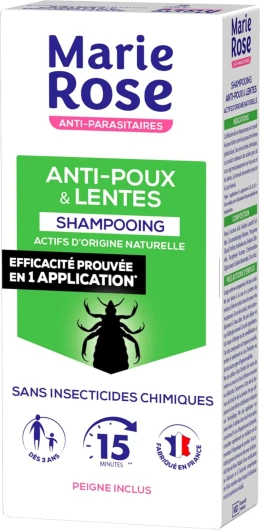 Shampoing Anti Poux/Lentes Format, Incolore, 125 ml (Lot de 1)