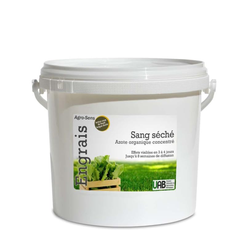 Sang séché, engrais azoté coup de fouet, gamme professionnelle - Seau 4 kg