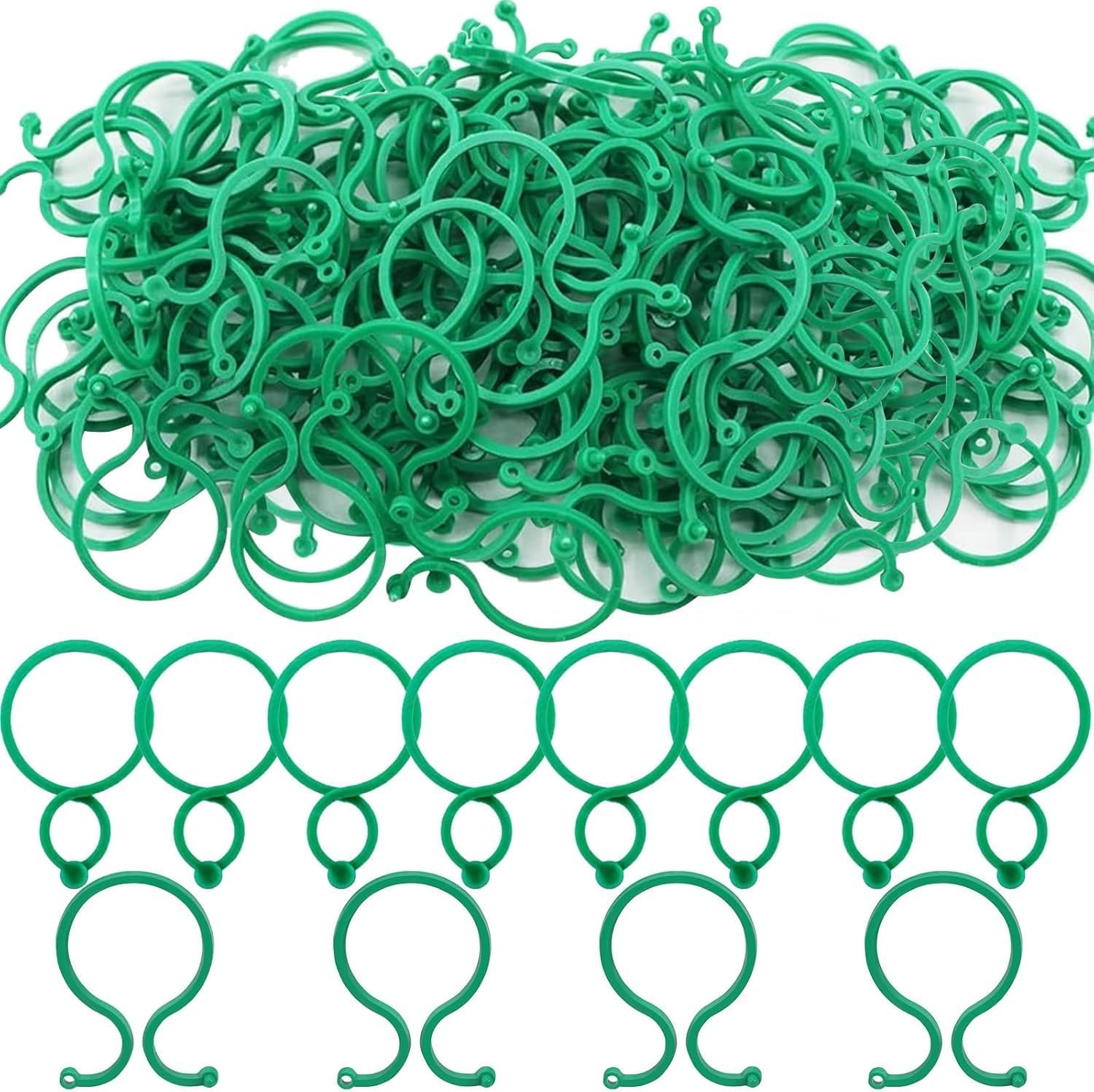 Lot de 200 clips pour plantes grimpantes en plastique pour tomates et plantes grimpantes pour plantes grimpantes