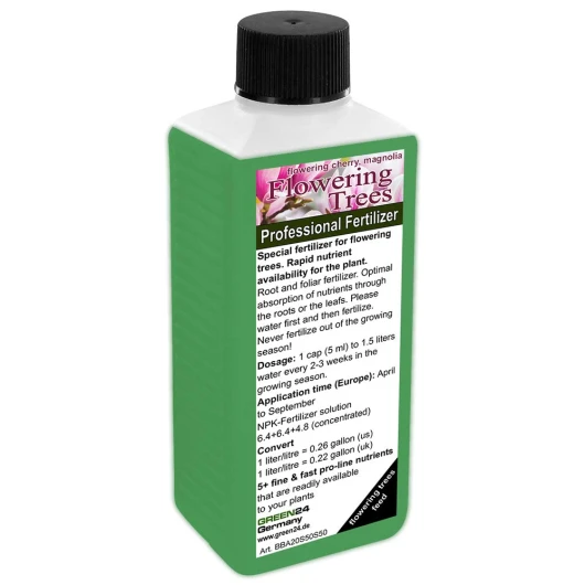 Engrais pour floraison des arbres NPK pour floraison Cerisier, Magnolia, Tulipier de Virginie, Paulownia Tomenteuse, Catalpa Bignonioides