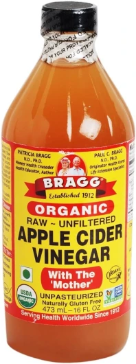 Braggs - Vinaigre de cidre organique - 473ml, Bouteille, USA