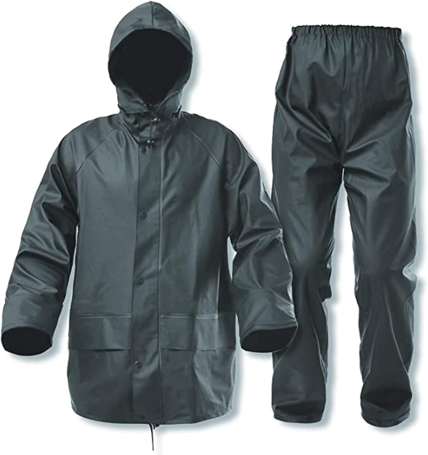 ZOEGO Combinaisons de pluie pour hommes et femmes, imperméables, durables, imperméable, veste et pantalon, capuche cachée XXL Vert