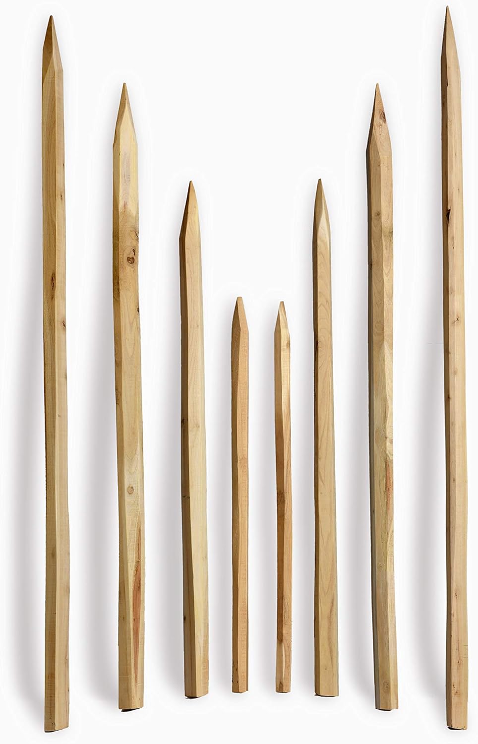 Poteau fendu en acacia - 200 cm - Poteau de clôture en bois naturel - Robinium